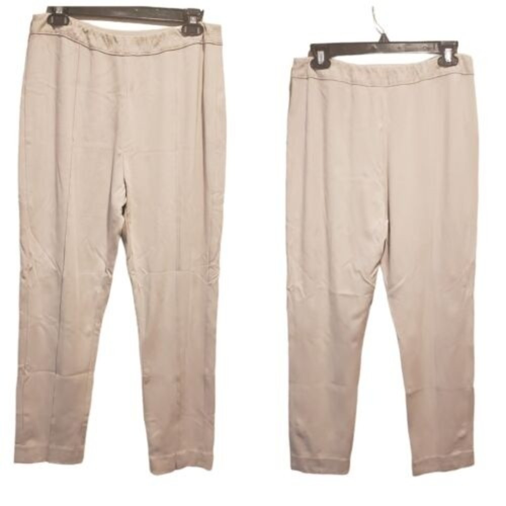 Soft Surroundings Skinny Stretch Pants Pull On Leggings Stone Size PL